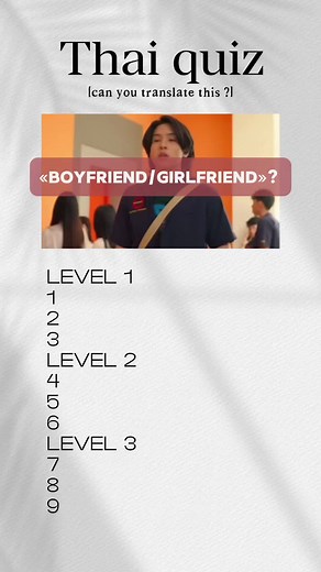 Thai Quiz on Popular Thai BL Series and Vocabulary
