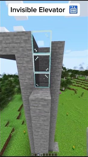 Minecraft Invisible Elevator #shorts