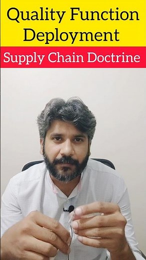 Quality Function Deployment | QFD #supplychaindoctrine #supplychain #qualitymanagement