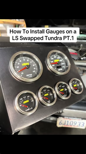 Part 1: Get @JEGS Performance Gauges! 🏁 #swankobuilt #chevysilverado #chevy #silverado #tundra #prerunner #prerunnersoftiktok #4upage #yourpage #lsswap #projecttruck #jegsperformance #DIY