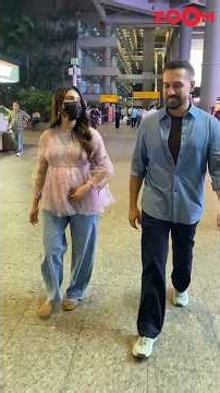 Pregnant Samantha Ruth Prabhu FLAUNTS her baby bump as she is spotted at the airport with husband!