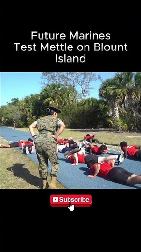 Future Marines Test Mettle on Blount Island.#Intensive Training #military #marines #usmc #bootcamp