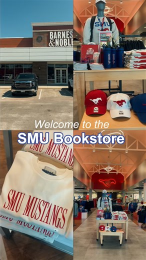 Step inside the SMU Bookstore with us 🐎📚 Whether you’re gearing up for game day, picking up essential supplies or finding the latest books, this convenient on-campus spot has everything you need to stay connected and show your Mustang pride year-round. 📍 3060 Mockingbird Ln, Dallas, TX 75205 🕒 Open Monday–Friday: 8:30AM–7PM | Saturday: 10AM–5PM | Sunday: 10AM–3PM | SMU