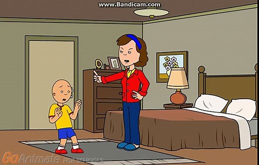 Caillou Beats up Leo/Grounded (PBS Kids Caillou)