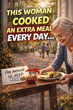 The Woman Who Cooked an Extra Meal Every Day for Someone in Need short