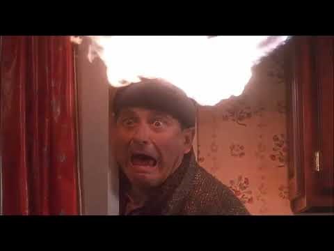 Home Alone and Home Alone 2- Harry Gets His Head On Fire
