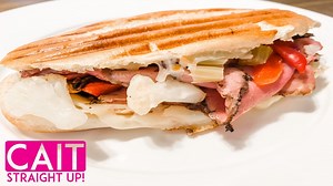Chicago Style Italian Beef Panini Recipe | Cait Straight Up