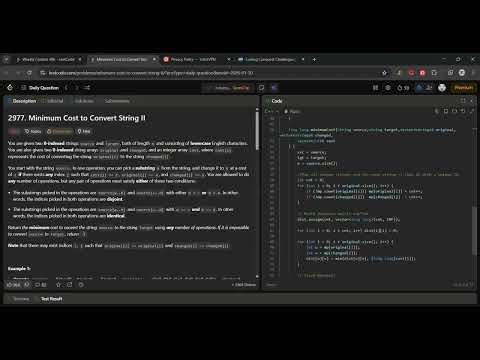 Minimum Cost to Convert String II LeetCode Google Chrome 2026 01 30 10 30 33
