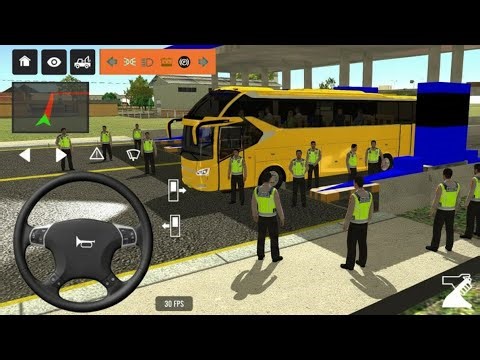Indonesia Coach bus driving | Euro bus simulator 2026 Android gameplay #game 1 Part 59