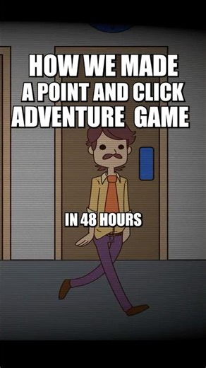 Making A Point and Click Adventure Game In 48 Hours #shorts #gamedev #pointandclick