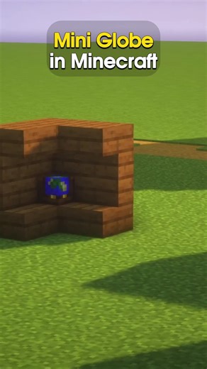 Mini Globe 🌎 in Minecraft 🔥 #minecraft #shorts