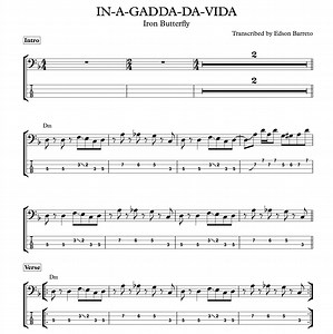 IN-A-GADDA-DA-VIDA (Iron Butterfly) Bass Transcription, Score & Tab Lesson - Edson Renato Vitti Barreto | Hotmart
