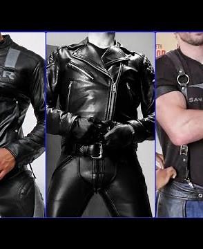 Most amazing men's leather and latex outfits || Stylish latex outfits for boys/men's