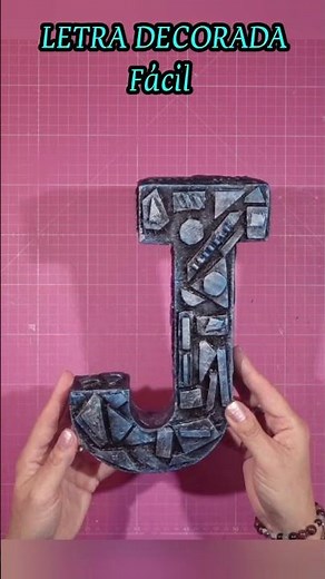 Transforma una Letra 3D en una Obra de Arte con Estos Sencillos Pasos #manualidades #tutorial #letra