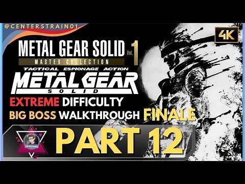 Metal Gear Solid 1 Walkthrough Extreme Difficulty [Big Boss Rank] 4K Part 12 "Liquid Boss + FINALE"