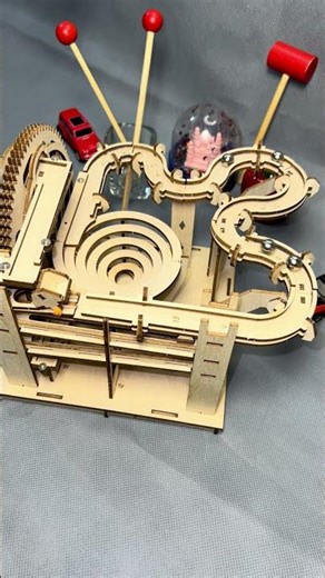 Mechanical Wooden Marble Maze | Satisfying Gear Machine ASMR | DMS SatisfyMe”