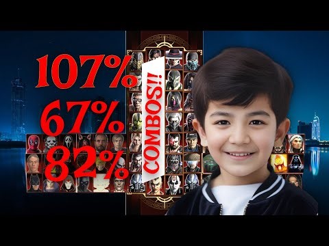 6-Year-Old Plays MORTAL KOMBAT 9 on EXPERT Mode! - Insane High Damage Combos!