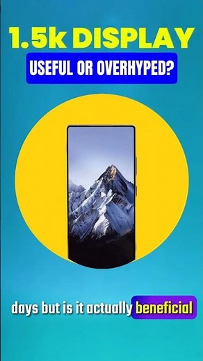 Is 1.5K Resolution Really ✅ Benifit to Our Smartphones 📲? | #shorts #youtubeshorts #display