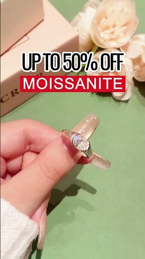 Solitaire Oval Moissanite Half Bezel Set Engagement Ring #engagementring #moissaniterings #ring