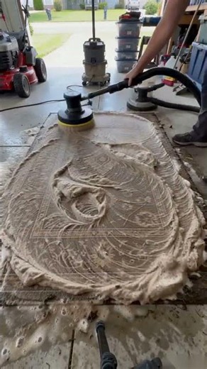 Extremely Satisfying Rug Cleaning Transformation | Dirty Carpet Restoration Deep Clean