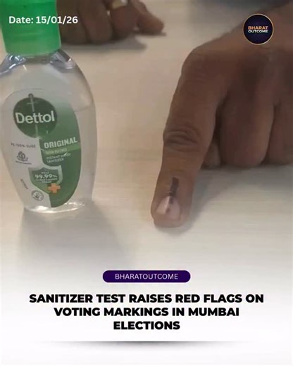 BHARATOUTCOME on Instagram: "In Mumbai, a short recording from a polling booth has gained wide attention after it showed the indelible ink mark appearing to fade with minimal effort. This occurrence has led to speculation about whether all polling stations are equipped with ink of uniform quality. Community members have responded by calling for reassurance from relevant authorities, while maintaining confidence in the overall election management system. Many observers believe that such moments h