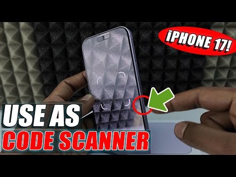 how to use camera button as QR code scanner on iphone 17?