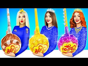 Rich vs Poor vs Giga Rich Student | Candy Eating Competition RATATA BOOM