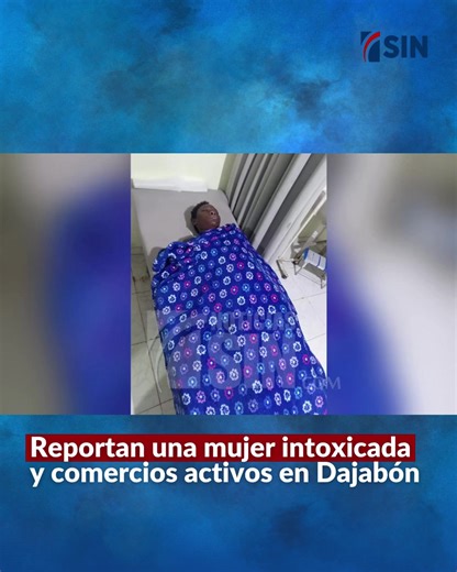 Una mujer falleció en la provincia fronteriza de Dajabón tras presuntamente sufrir una intoxicación alcohólica, en medio del asueto de Semana Santa. La víctima fue identificada como Elianni Solís, de 40 años y de nacionalidad haitiana, quien murió mientras recibía atenciones médicas en el Hospital Municipal Restauración, donde los galenos atribuyeron el deceso a intoxicación por consumo de alcohol. Amplía esta información en nuestra web: www.noticiassin.com Allí encontrarás todos los detalles y 
