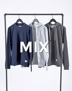 Take a look at the #menloclub December Mix package with @deemurthy & our design director Aaron. Featuring the new Gianni Waffle-Knit Crew in Navy & the McGraw Hoodie in H Gray or Charcoal. | Menlo Club | Facebook