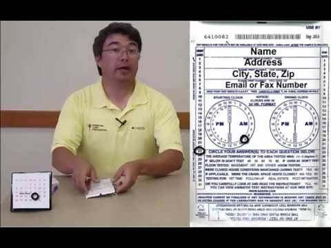 Short-Term Radon Test Kit - Steps for Testing