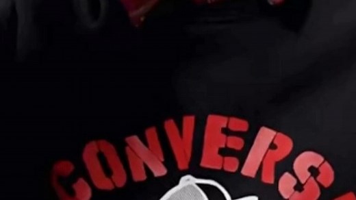 Converse匡威儿童装男童卫衣2025秋季新款纯棉套头卫衣女童狗狗圆领上衣 正黑色 110 _52 【建议身高98-104cm】