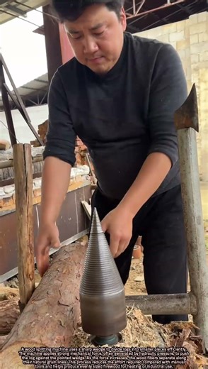 Scientific Explanation of Splitting Wood Using a Pointed Log Splitter