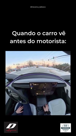 When the car sees before the driver.