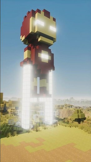 Minecraft Iron Man Build… READY FOR LAUNCH!