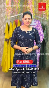 Navy blue print A line kurthi.. Neck different shape.. Sleeves 3/4.. Rate- 698/- size - L to XXXL pdt code - JBW986189 --------------------------- Pis WhatsApp Number: 9846337571 --------------------------- We will not contact you from other numbers, beware of fraudulent activities. Disclaimer: there will be slight differences in colour due to lighting or your device display settings. #jbwedding #josebrothers #Thiruvambady #Kozhikode #calicut #kerala #free #shipping #shopping #kurthi #trending #