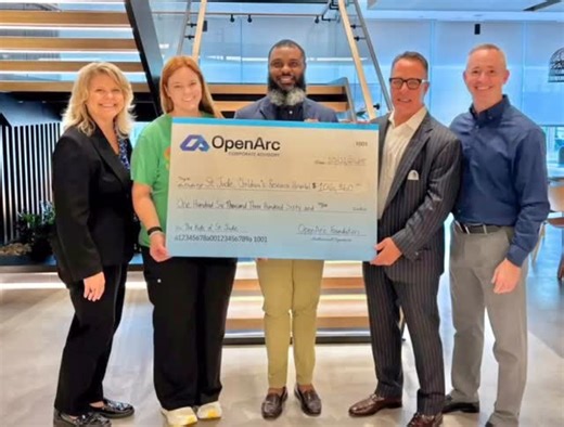 “St. Jude gave our family hope during the most difficult time of our lives. The exceptional care and groundbreaking research at St. Jude saved my daughter‘s life. Supporting its mission isn’t just philanthropy for us. It’s personal.“ ~Emily Fletcher, Management Partner, Open Arc Service is at the heart of OpenArc’s mission, from putting clients first every day to serving our communities through volunteerism and charitable giving. That’s why we’re proud to announce the OpenArc Foundation and memb