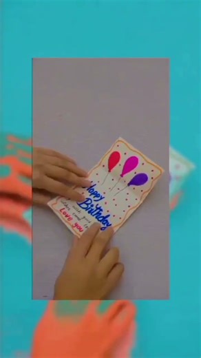 Diy birthday card #diy # easy craft