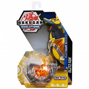 Bakugan Evolutions Platinum Blitz Fox (Gold) with Trading Cards