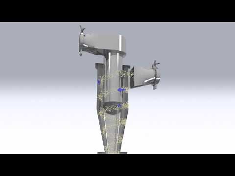 Hanningfield Pharmaceutical Powder Saver Cyclone (Uni-Dust): 3D Video Animation