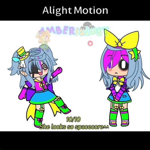 Rating my oc in different Kidcore gachatube color themes! |Inspo: @Mika_wilder #fypシ #kidcore #gacha