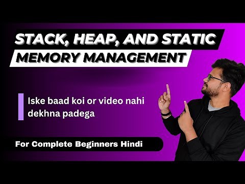 Understanding Stack, Heap, and Static Memory for Beginners | Rust Tutorial 2023 in Hindi #9