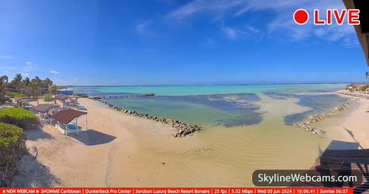 【LIVE】 Live Cam Sorobon Beach - Bonaire | SkylineWebcams