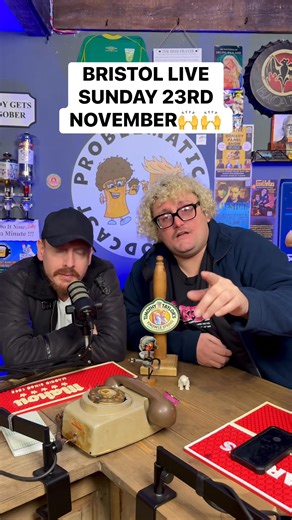 9.3K views · 63 reactions | Sundays live podcast show. 23rd November. Just 6 tickets left, be quick and get to the Gaffe Bristol! Grab your seats now. ️ https://t247.co/1211 #ProblematicPubPodcast #LiveShow #Comedy #DownTheHatch Sandro Ford Simon Emanuel | Problematic Pub Podcast | Facebook