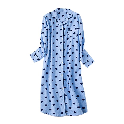 Clearance! women's nightgowns & sleepshirts nightgowns for women Women Autumn And Winter Cotton Oversize Pajamas And Home Wear clearance item Sky Blue
