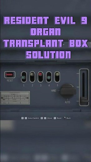 How to solve the Organ Transplant Box in Resident Evil 9 FAST! 🫀🧩