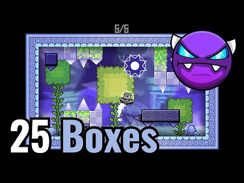 "25 Boxes" by ZauberNiko [All coins] (Platformer Demon) | Geometry Dash 2.2