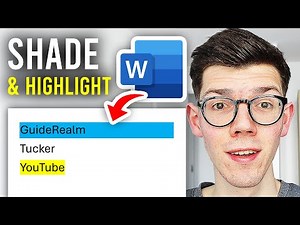 How To Shade and Highlight In Word - Full Guide