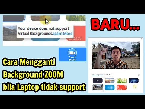 Cara Mengganti Background Zoom di laptop tanpa Green Screen
