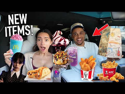 TRYING NEW MENU ITEMS FROM FAST FOOD RESTAURANTS!! 🔥 *MUKBANG/REVIEW*