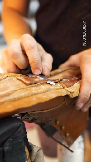 What goes into our lightest boot? Here you can see the complete bottoming process behind the versatile 300 boot - complete with a strong leather shank, flexible midsole, and a watertight McKay stitch that runs 360 degrees around the boot. Everything dialed in to keep you moving. #jkboots #familybusiness #familyowned #legacy #madeforyou #bootsformen #edc #leatherboots #workboots | JK Boots